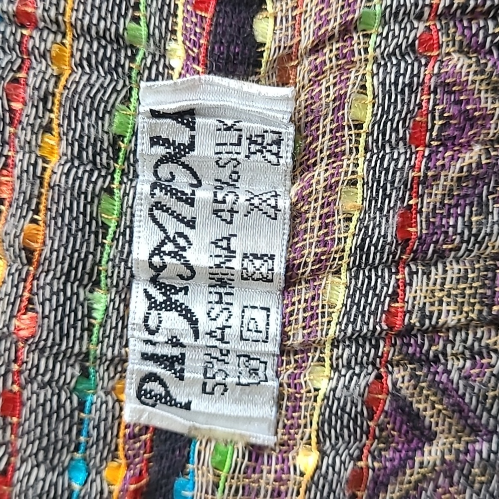 Pashmina Purple and Multicolor Scarf - Picture 2 of 5